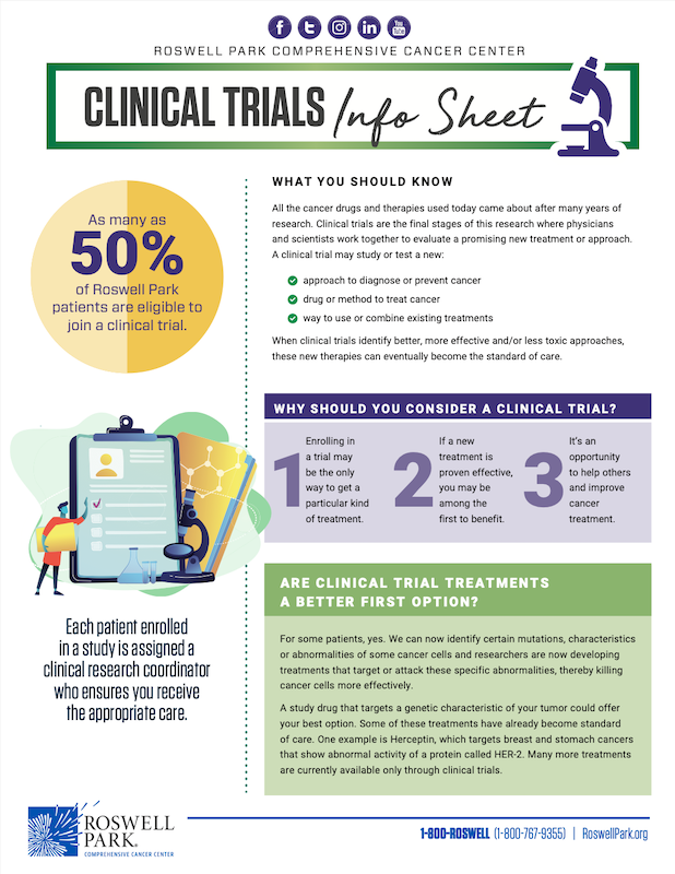 Clinical Trials | Roswell Park Comprehensive Cancer Center - Buffalo, NY