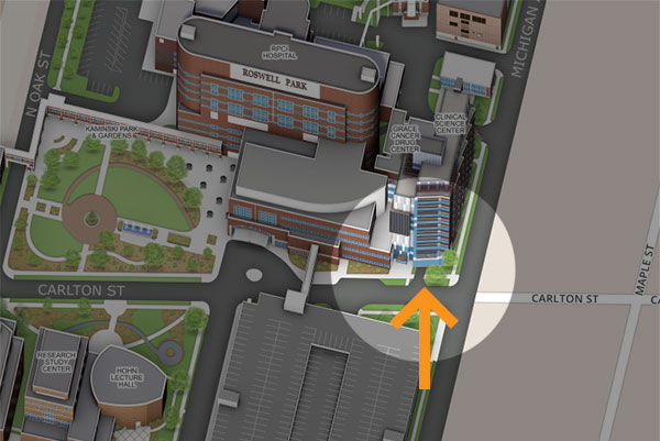 Roswell Park Campus Map